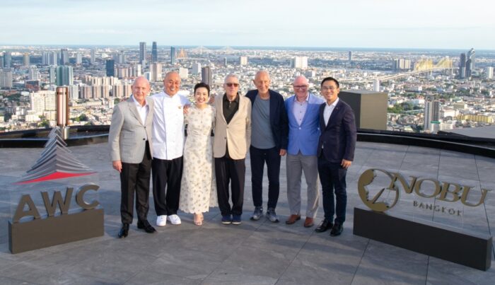 AWC Welcomes the Founders of Nobu Hospitality to Nobu Bangkok, the World’s Highest Nobu Restaurant - TOP25RESTAURANTS.com